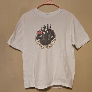 Clarks White Tee with Vintage Logo